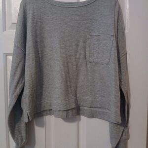 Aerie Gray Long Sleeve Tee